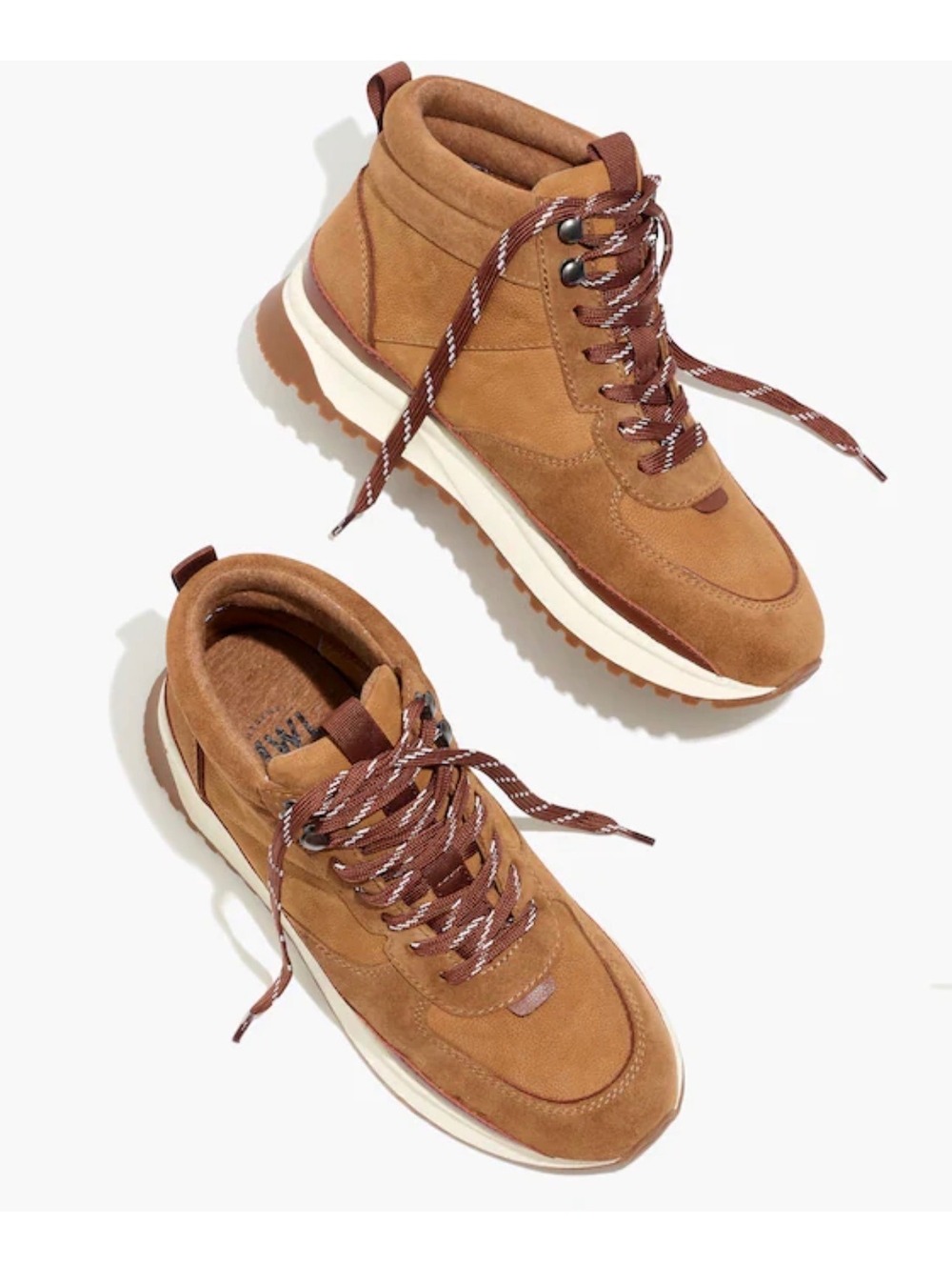 Madewell The Sneaker Boot in Nubuck and Suede Size 8